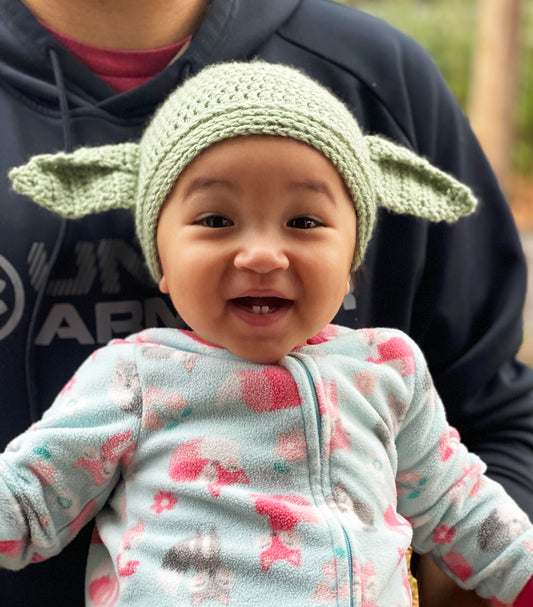 Baby Yoda Hat | Grogu Beanie | Star Wars Costume Hat for Teens & Adults | Cosplay | Gift | Photo Prop