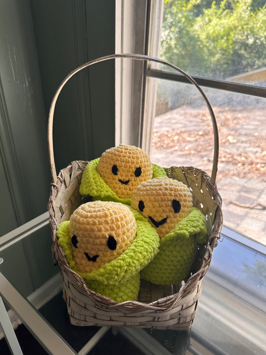 Corn Plushie | Crochet Amigurumi Corn Toy | Cute Handmade Plush | Kawaii Soft Plushie Gift | Novelty Stuffed Corn Décor