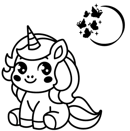 ✨ Vinyl Unicorn Decal – Ready-to-Install | Whimsical & Magical Decor ✨